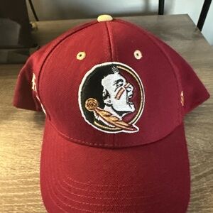 Top of the World Red Hat with Embroidered Logo